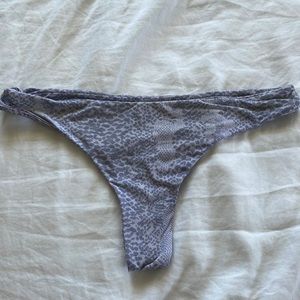 Acacia swimsuit bottoms purple snake print - size large - good condition